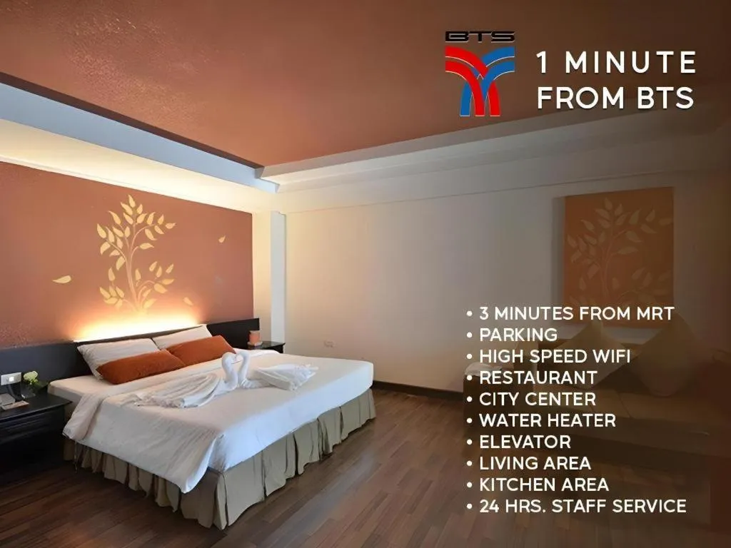 Bed in The Heritage Sathorn Suite Hotel