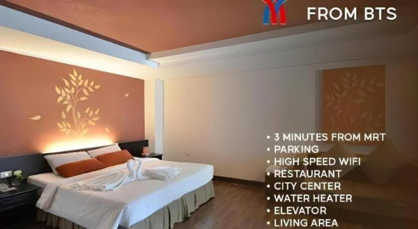 Bed in The Heritage Sathorn Suite Hotel