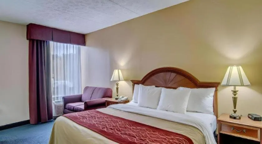 Bed in Quality Inn near Martinsville Speedway