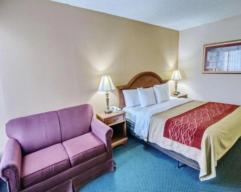 Bed in Quality Inn near Martinsville Speedway