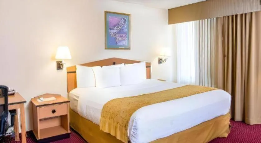 Bed in AmericInn by Wyndham Denver Airport