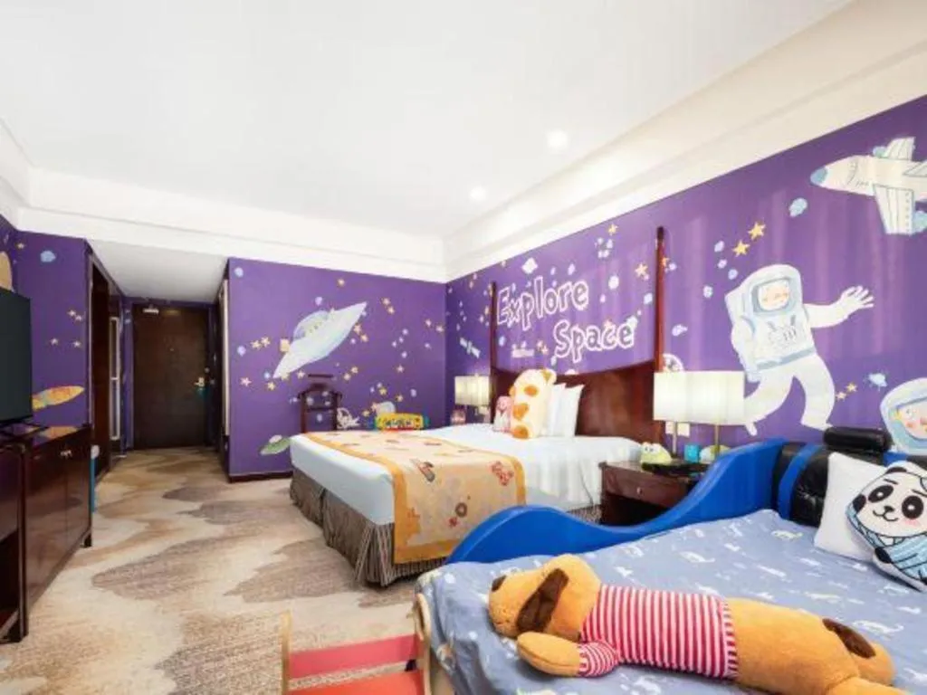 Bed in Grand New Century Hotel Binhai Tianjin