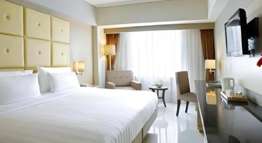 Bed in Hotel Santika Makassar