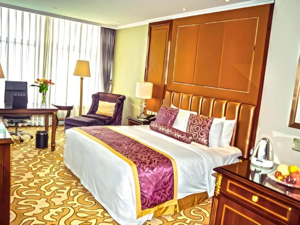 Bed in Beijing Liaoning Hotel