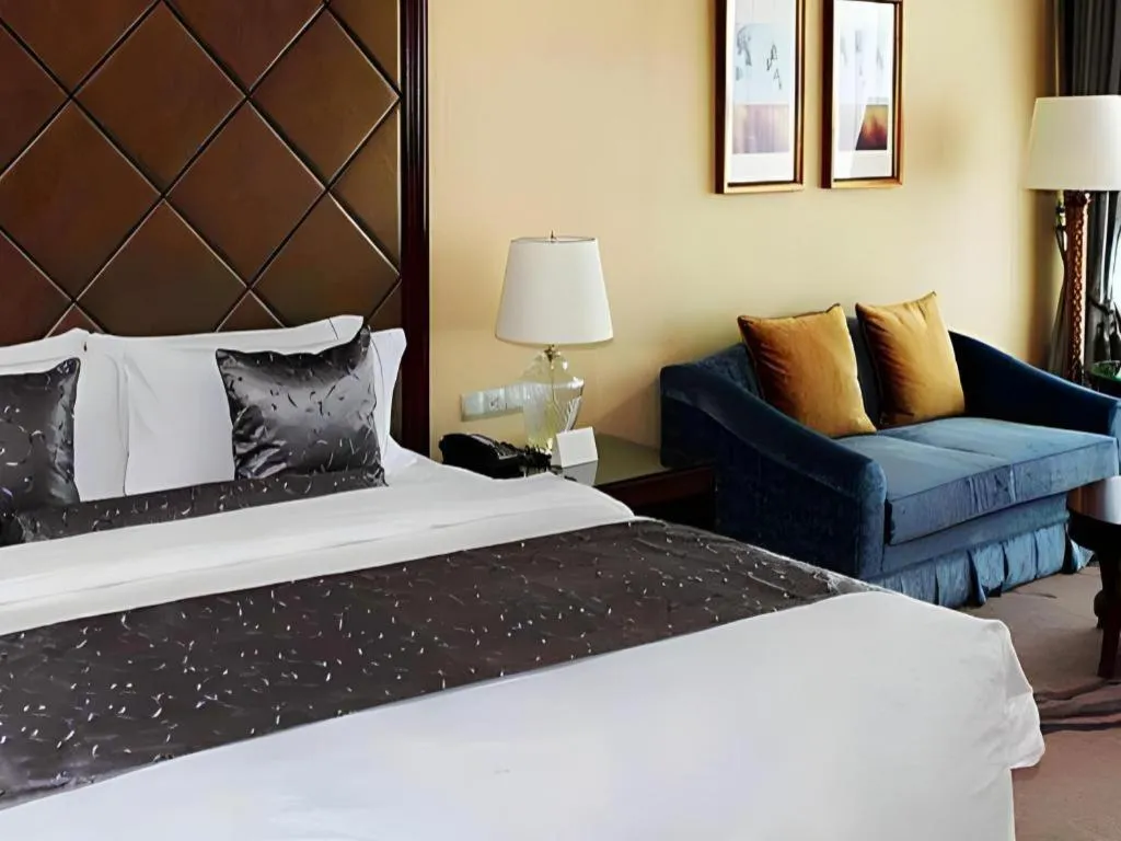 Bed in Beijing Liaoning Hotel