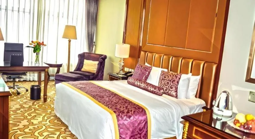 Bed in Beijing Liaoning Hotel