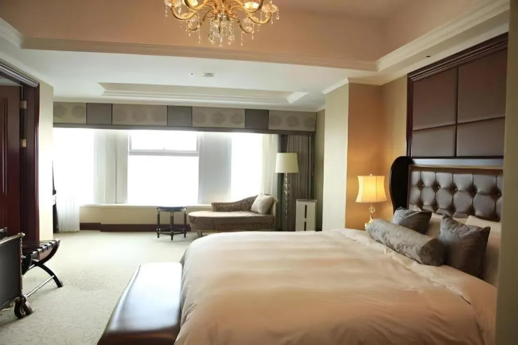 Bed in Beijing Liaoning Hotel