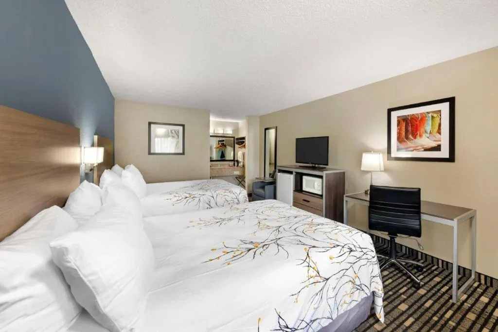 Bed in Best Western Post Oak Inn