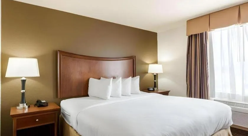 Bed in Quality Suites Huntsville Near University