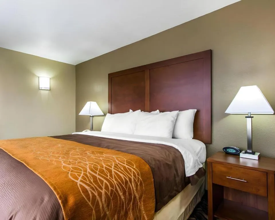 Bed in AmericInn by Wyndham Memphis East