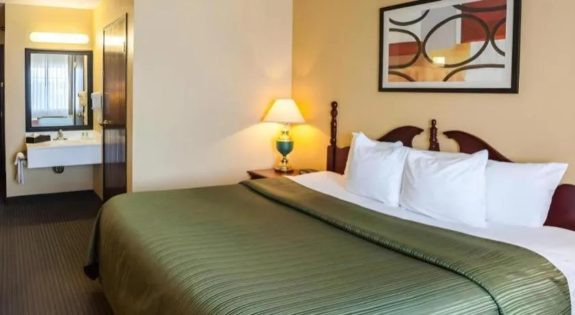 Bed in Quality Inn & Suites Lincoln North