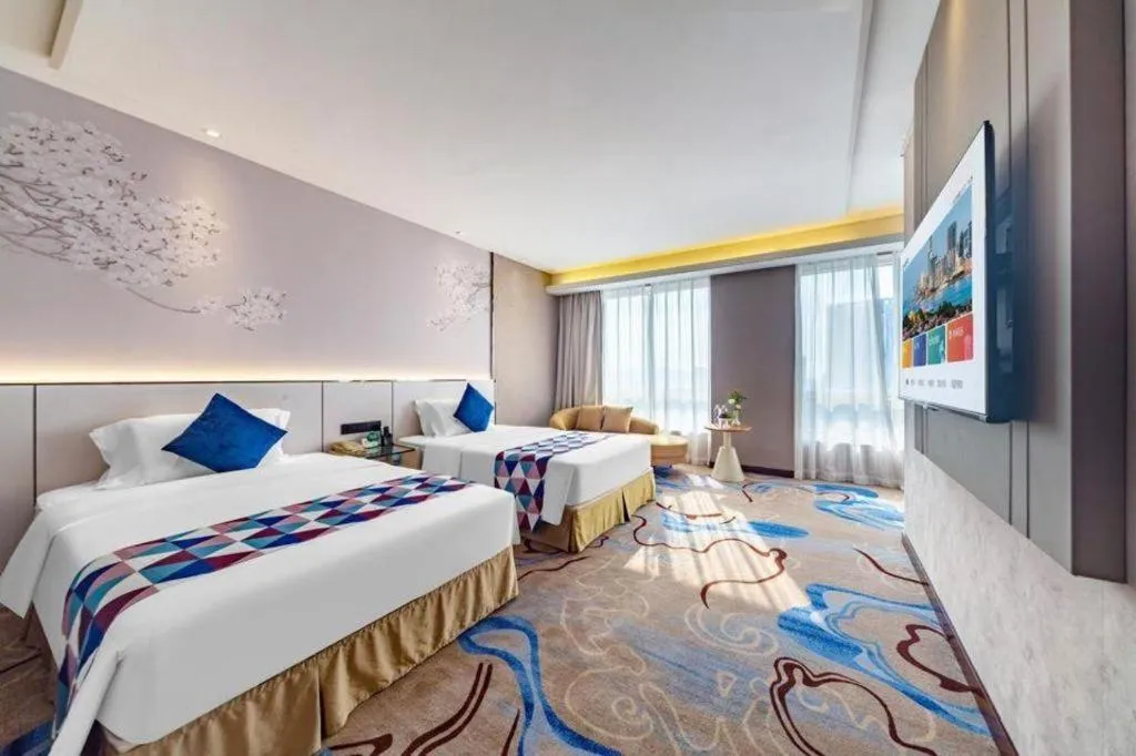 Bed in Changsha Xiaoxiang Huatian Hotel