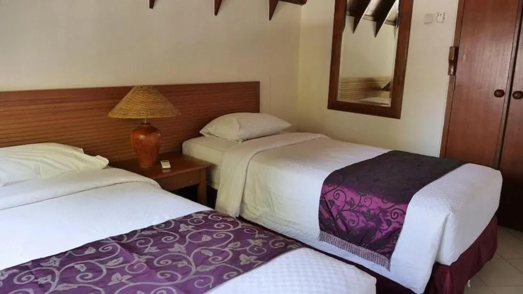 Bed in Tanjung Lesung Beach Hotel