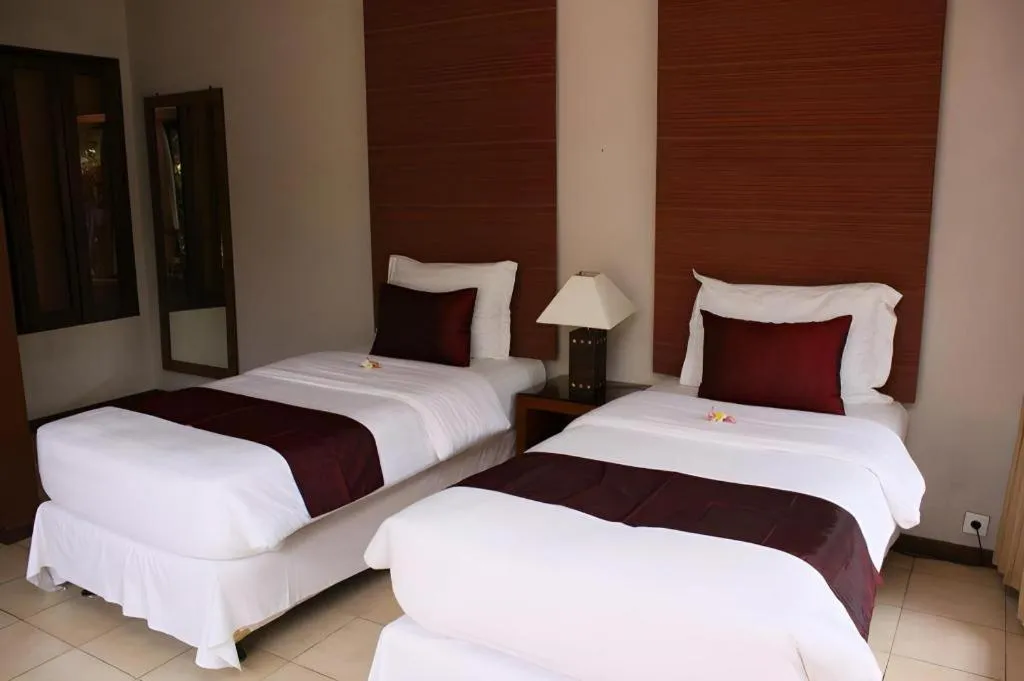 Bed in Tanjung Lesung Beach Hotel