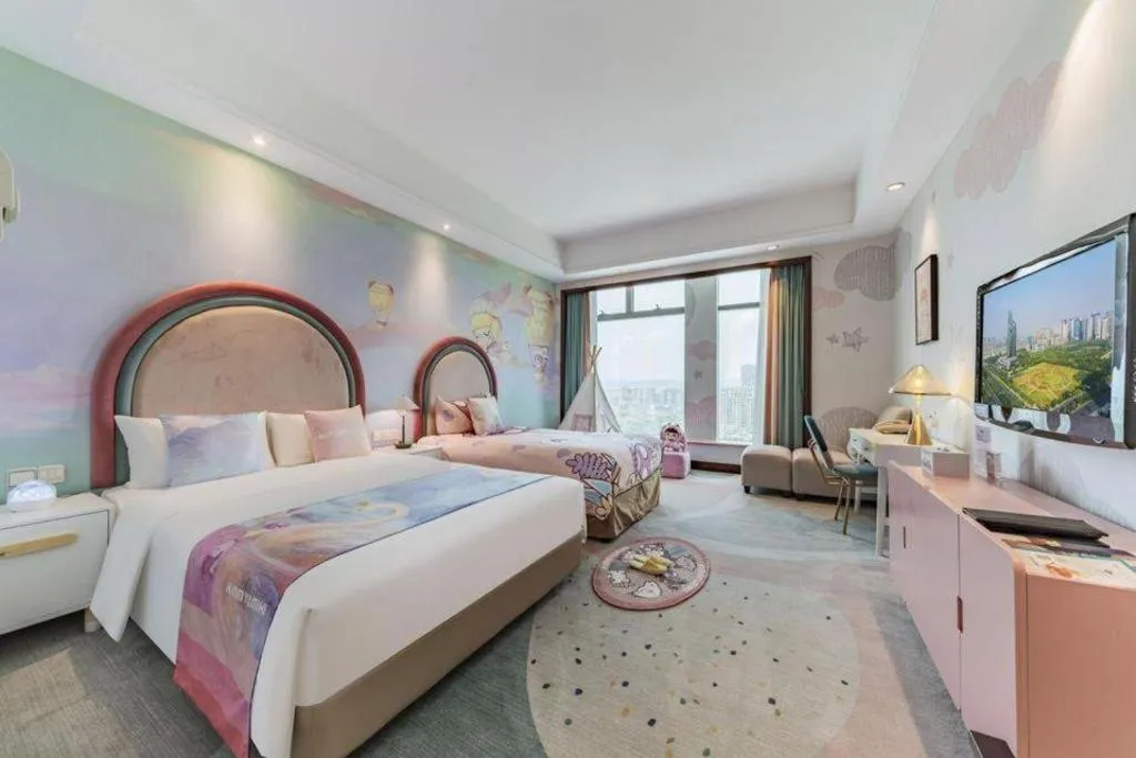 Bed in New Century Grand Hotel Zhuji Yaojiang