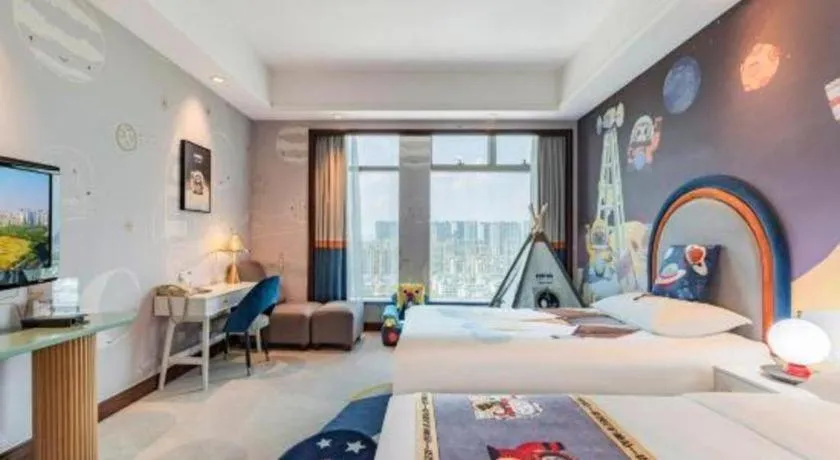 Bed in New Century Grand Hotel Zhuji Yaojiang