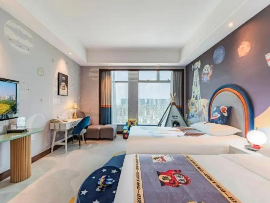 Bed in New Century Grand Hotel Zhuji Yaojiang