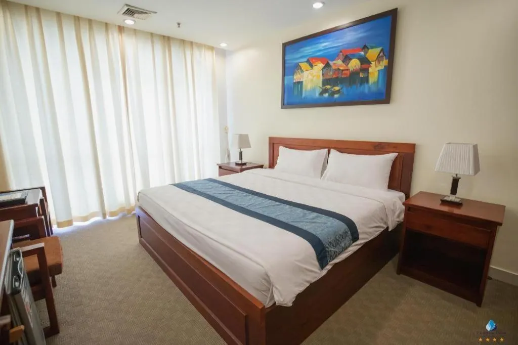 Bed in Vientiane Plaza Hotel