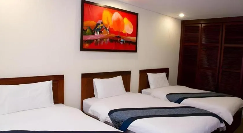 Bed in Vientiane Plaza Hotel