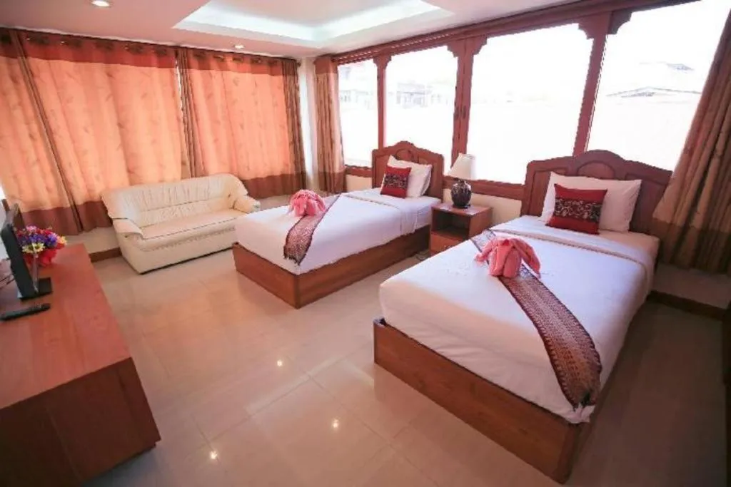 Bed in Ngamta Hotel