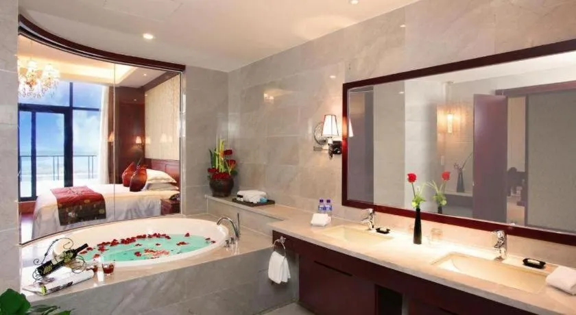 Bed in Hangzhou Blossom Water Museum Hotel