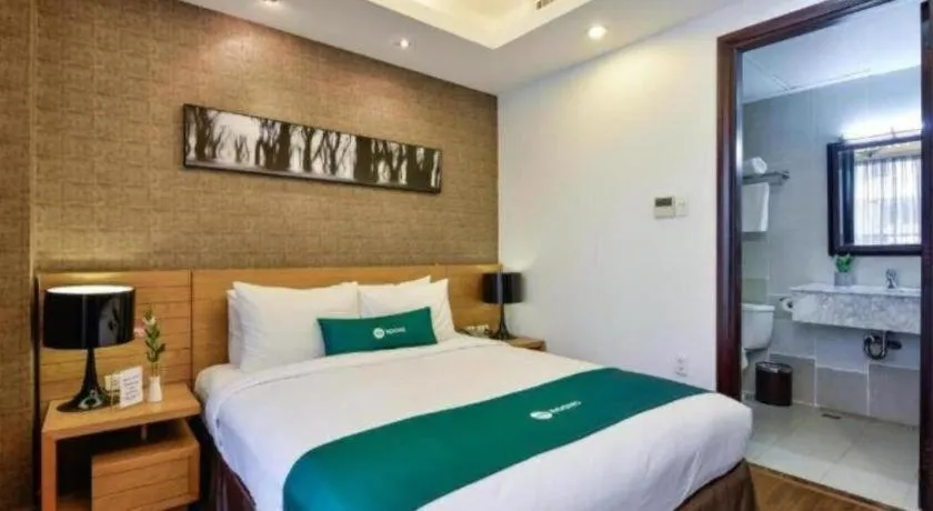 Bed in AHA Boutique Ben Thanh Hotel