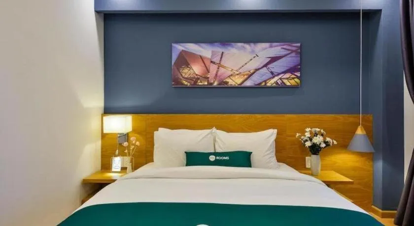 Bed in AHA Boutique Ben Thanh Hotel