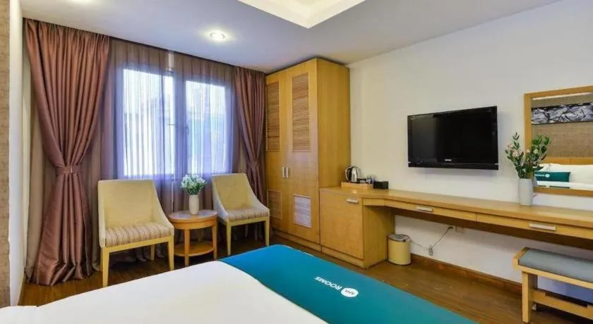 Bed in AHA Boutique Ben Thanh Hotel