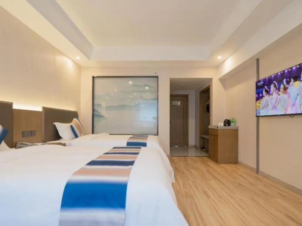 Bed in Zhangjiajie Fulante News Business Hotel