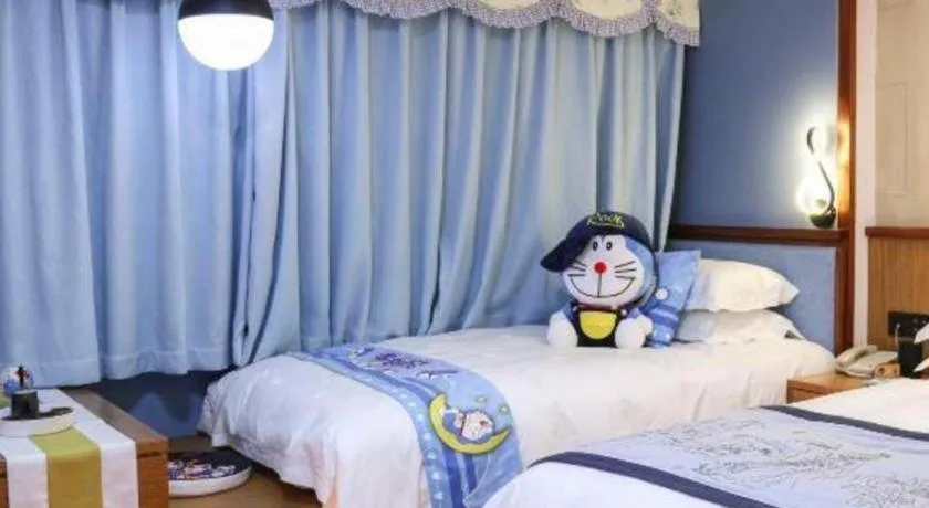 Bed in Huangshan Yupinglou Hotel