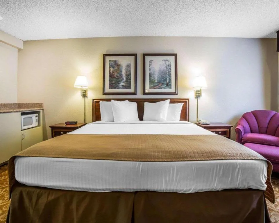 Bed in Quality Inn & Suites Minden