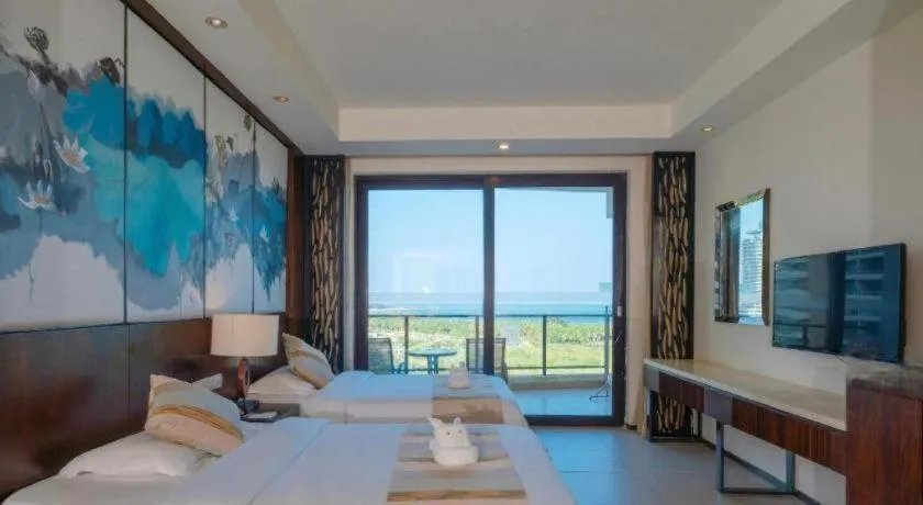 Bed in Boao Holliyard Hotel