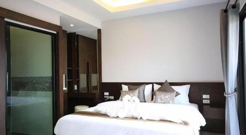 Bed in Vulcano Hotel at Nimman