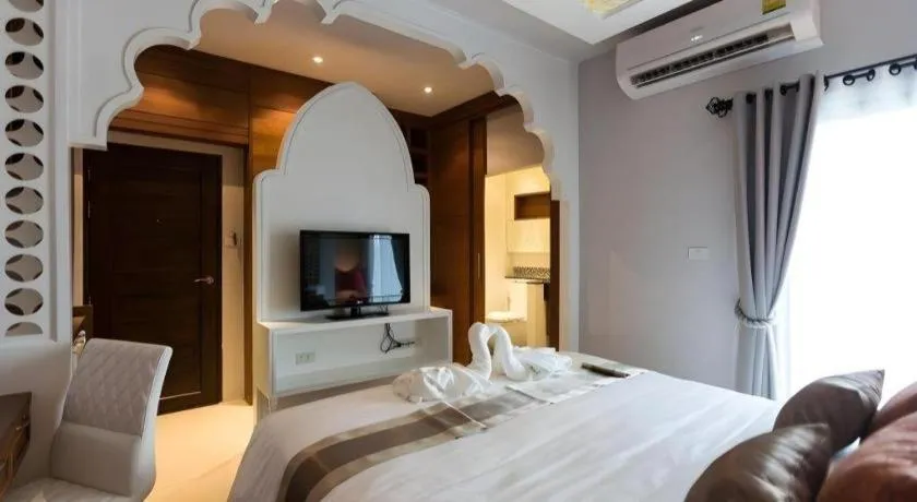 Bed in Vulcano Hotel at Nimman