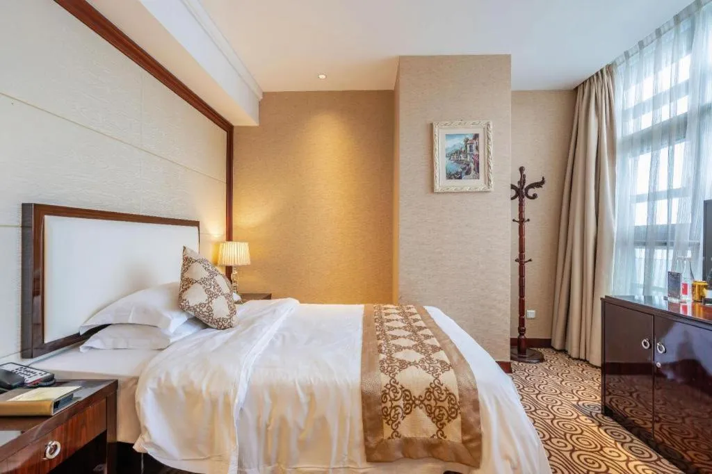 Bed in Hangzhou Huachen Fengting Hotel
