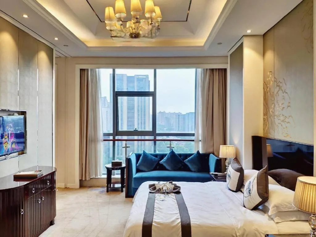 Bed in Hangzhou Huachen Fengting Hotel