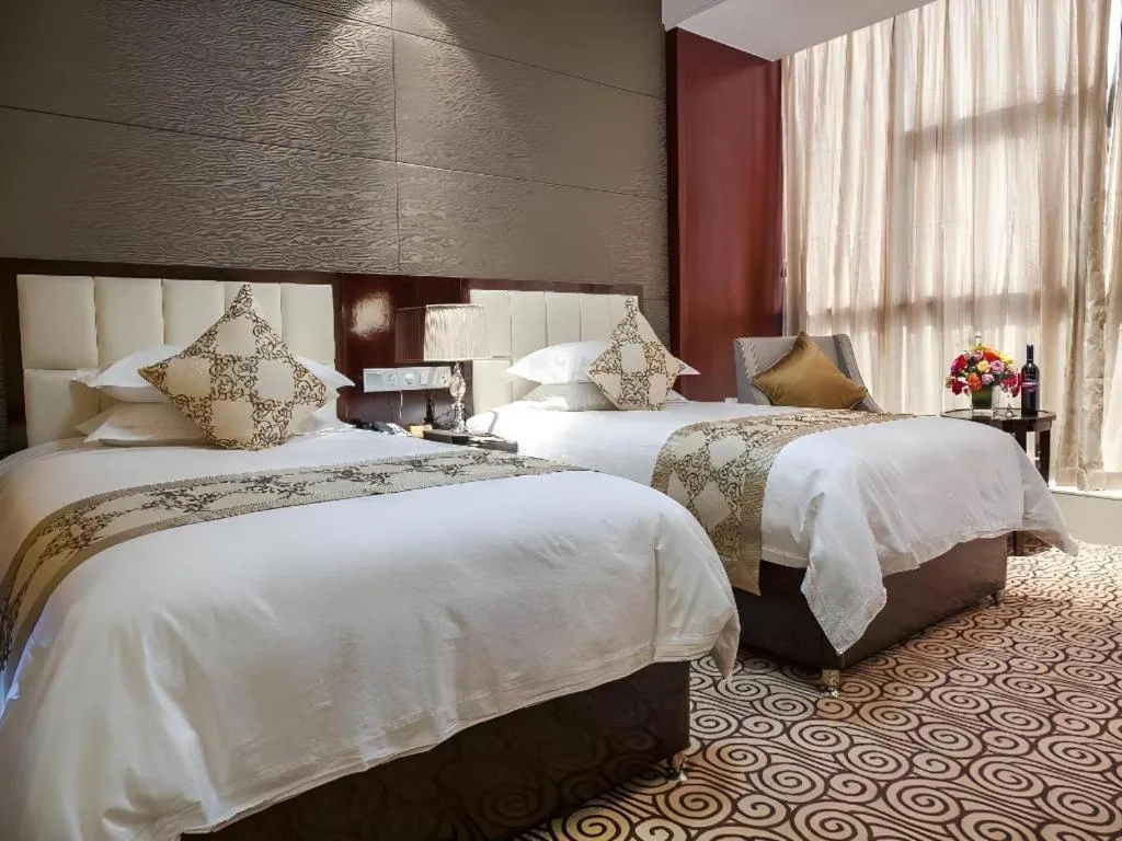 Bed in Hangzhou Huachen Fengting Hotel