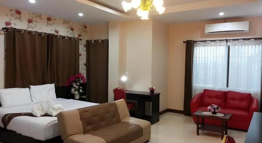 Bed in Le Parc Wangnang Hotel