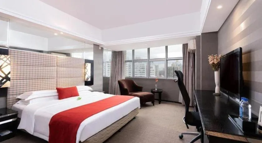 Bed in Nanning Sanzan Hotel