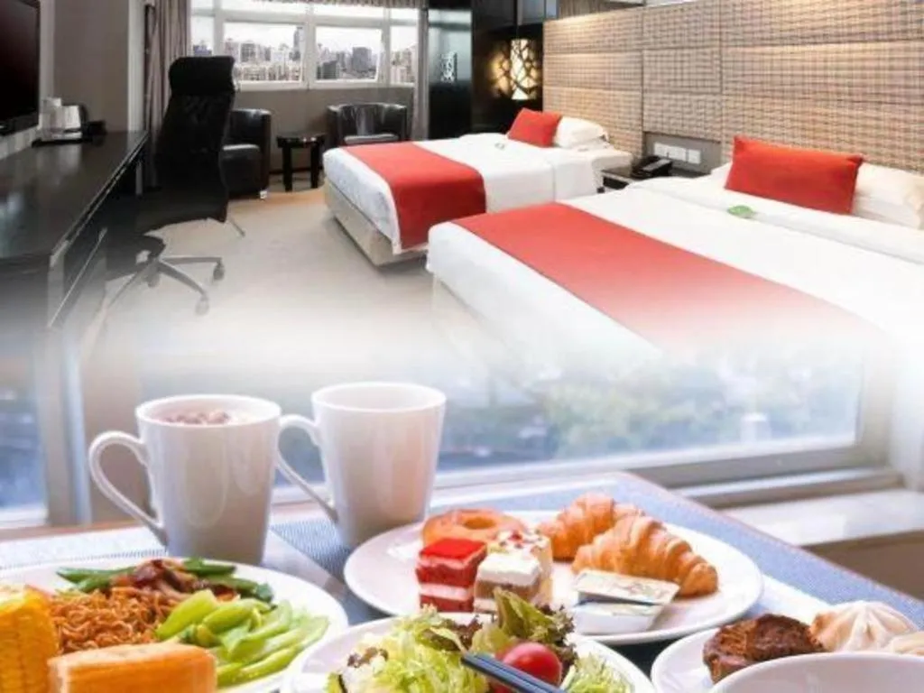 Bed in Nanning Sanzan Hotel