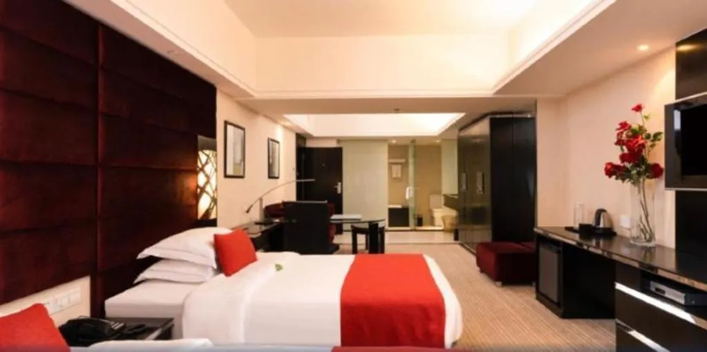 Bed in Nanning Sanzan Hotel