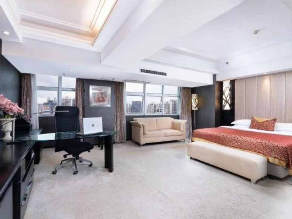 Bed in Nanning Sanzan Hotel