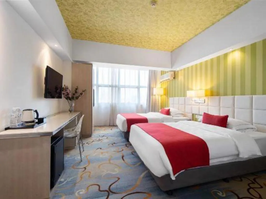 Bed in Nanning Sanzan Hotel
