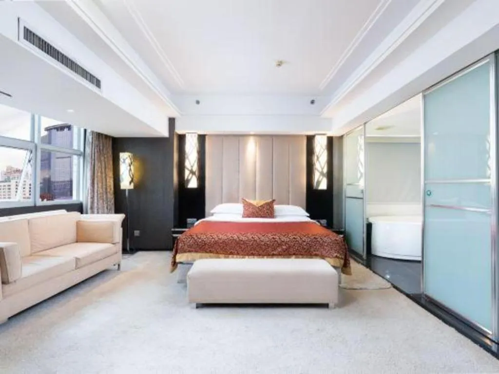 Bed in Nanning Sanzan Hotel