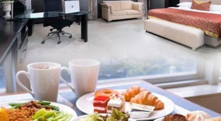 Bed in Nanning Sanzan Hotel