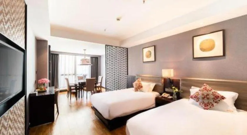 Bed in Yiwu Orange Boutique Hotel