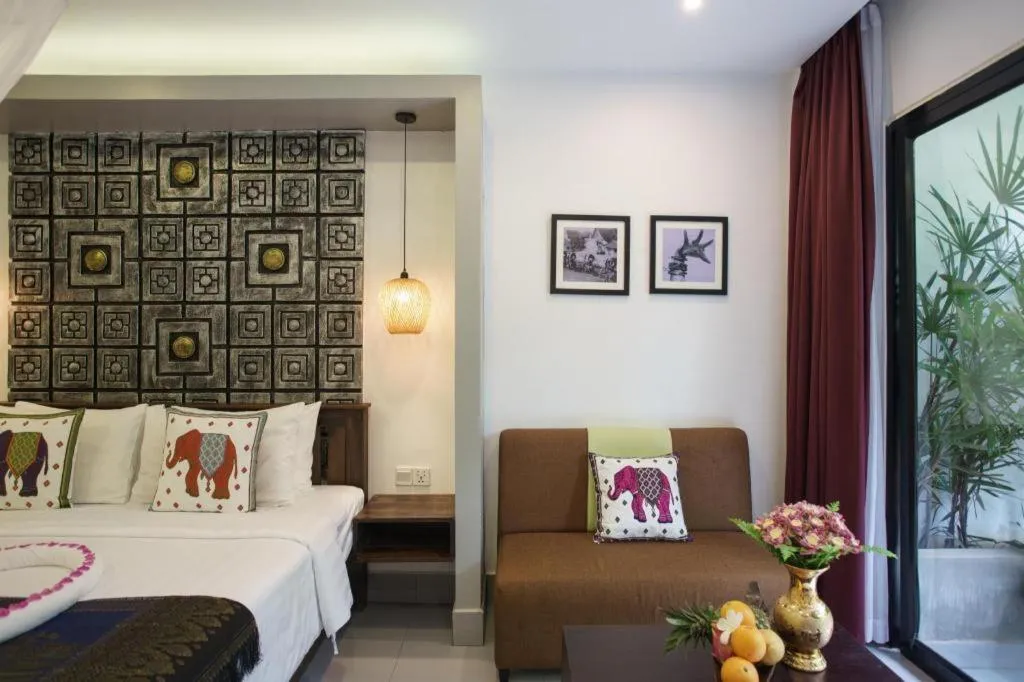 Bed in Ladear Angkor Boutique Hotel