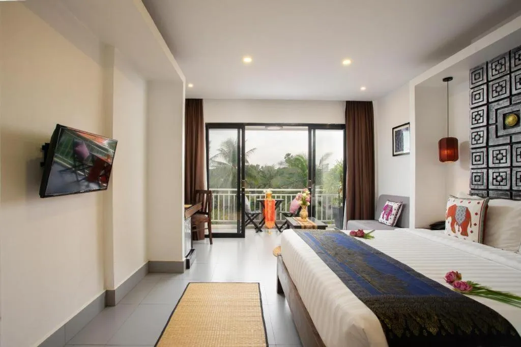 Bed in Ladear Angkor Boutique Hotel