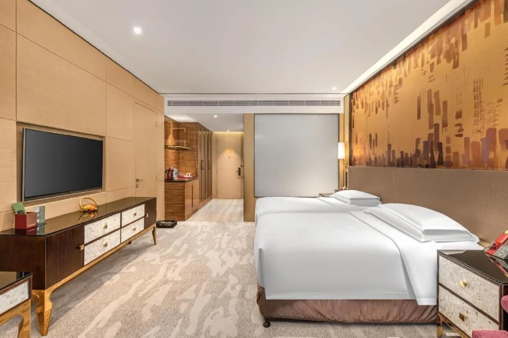 Bed in Shijiazhuang Ximeijin Continental Hotel