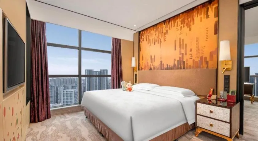 Bed in Shijiazhuang Ximeijin Continental Hotel